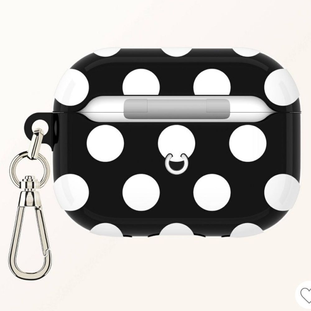 kate spade x Target Black White Polka Dot Apple AirPods Pro Protective Case - Picture 4 of 15